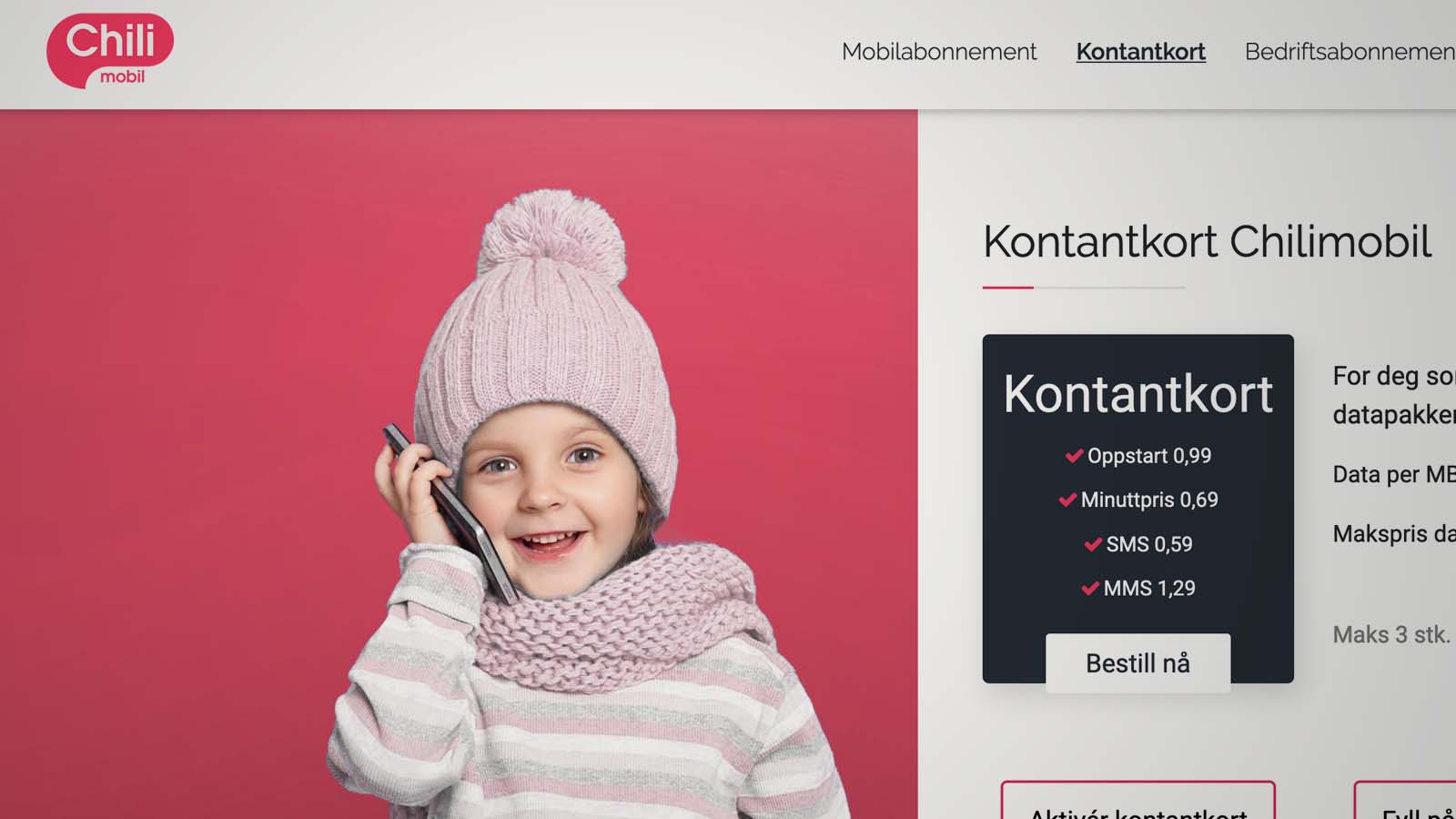 Foto: Skjermdump av nettside