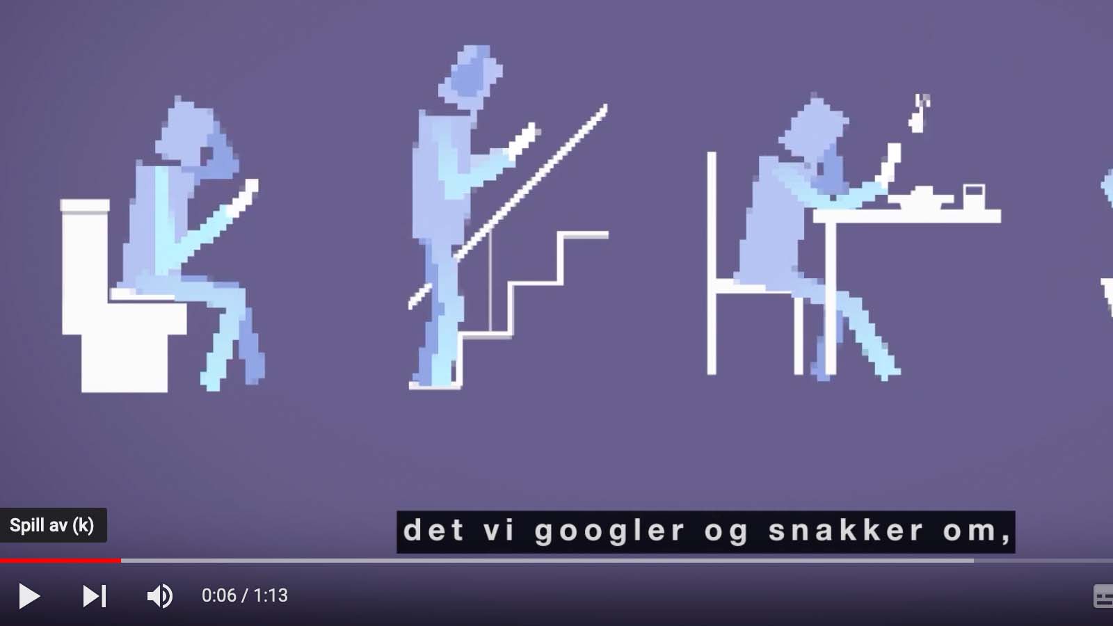 Foto: Skjermkopi av Forbrukertilsynets video i Reklameskolen.