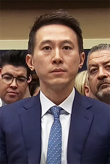 Foto: Wikipedia / CSPAN. Bildet viser sjefen i Tiktok under høringen i den amerikanske kongressen. Foto: Wikipedia / CSPAN. Bildet viser sjefen i Tiktok under høringen i den amerikanske kongressen.