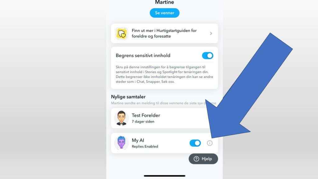 Snapchat har foreldreinnstillinger | Barnevakten